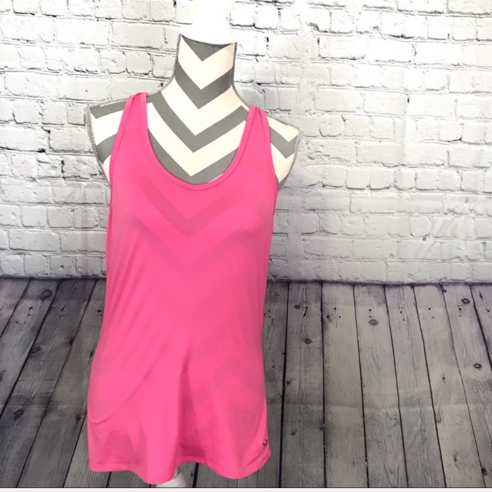 SOLD Under Armour Pink Athletic Racerback Tank - Picture 2 of 7